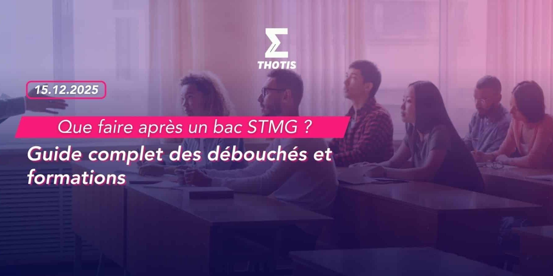 Lycéens préparant le bac STMG en classe autour d'un projet de gestion
