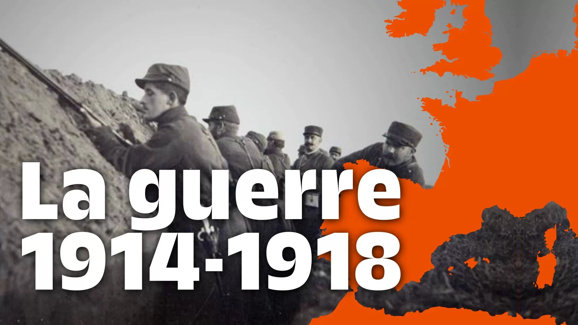 Soldats dans une tranchée du front Ouest pendant la Première Guerre mondiale